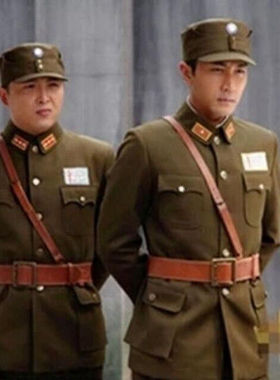 沙家浜服装美式军统制服国军军官服装特务演出服密室逃脱衣服