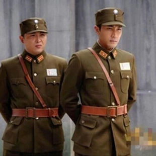 沙家浜服装美式军统制服国军军官服装特务演出服密室逃脱衣服