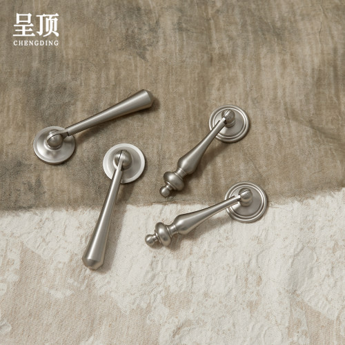 呈顶法式黄铜哑光拉丝吊坠拉手