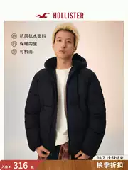 Hollister American-Style Warm Thick Hooded Puffer Jacket Cotton Coat 25 Autumn and Winter Men's Clothing 332-5063