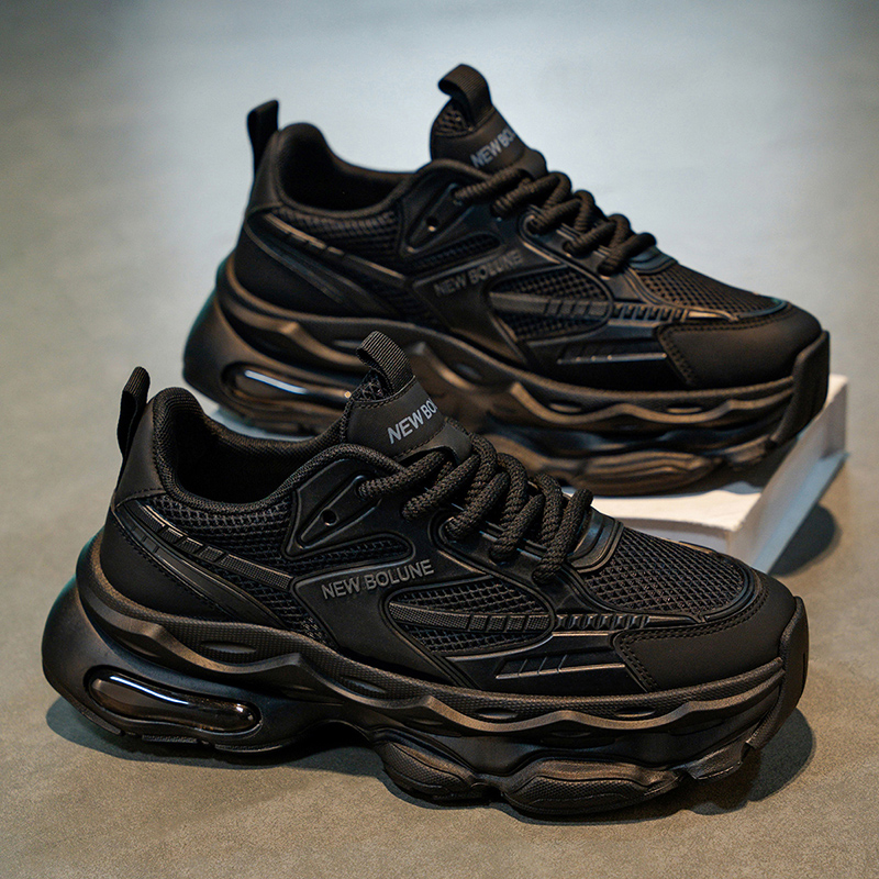 男士气垫跑步鞋休闲增高老爹鞋