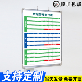 货架管理目视板 白板写字板定制内容定做小黑板车间工厂办公室可擦吸磁性大看板挂墙式免费设计支持定制