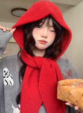 秋冬季巴拉克拉法帽子围巾一体