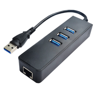 GRIS USB千兆网卡HUB3.0分线器台式机笔记本以太网线服务器Gigabit电脑六类esxi软路由群晖RTL8153B组合集线
