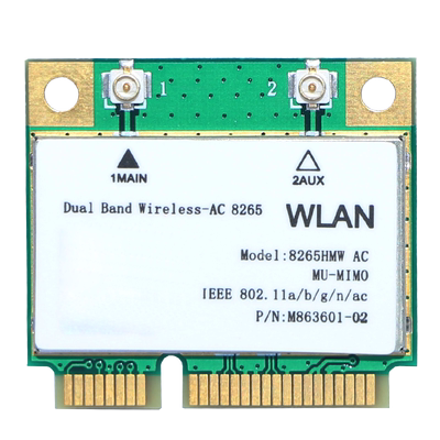 GRIS MINI PCIE无线网卡4.2蓝牙适配器英特尔7260HMW 8265AC双频千兆5G发射接收器1200M台式笔记本WIFI电脑AP
