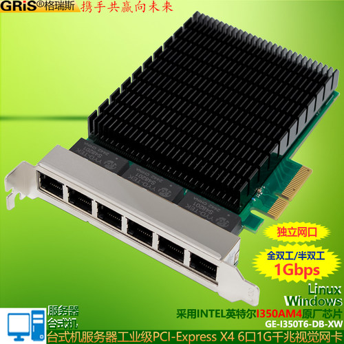GRISINTEL英特尔6口350千兆网卡