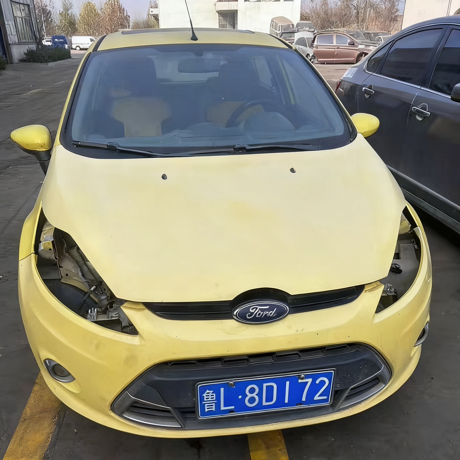 福特嘉年华拆车件前杠总成电子扇水箱冷凝器防撞梁前嘴机盖叶子板