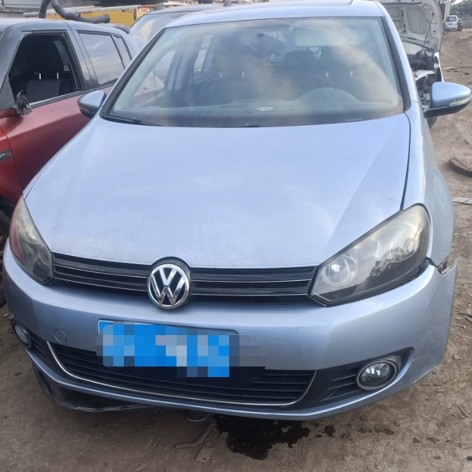 大众高尔夫6拆车件前杠总成电子扇水箱冷凝器防撞梁前嘴机盖叶子