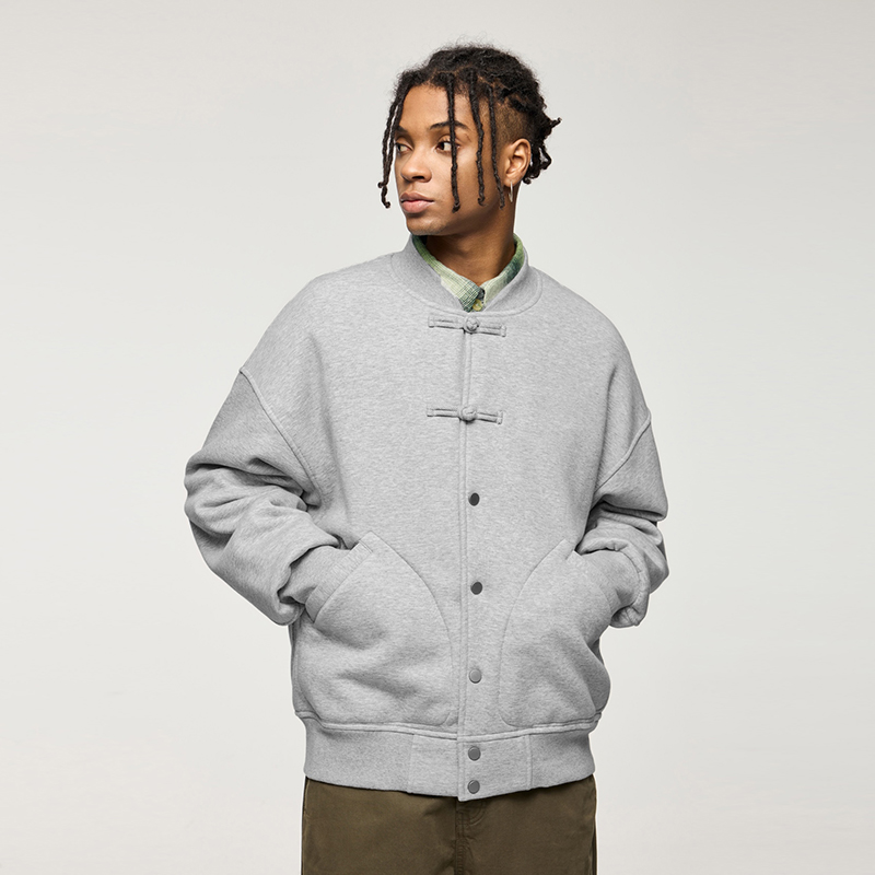 新中式盘扣棒球外套宽松开衫夹克