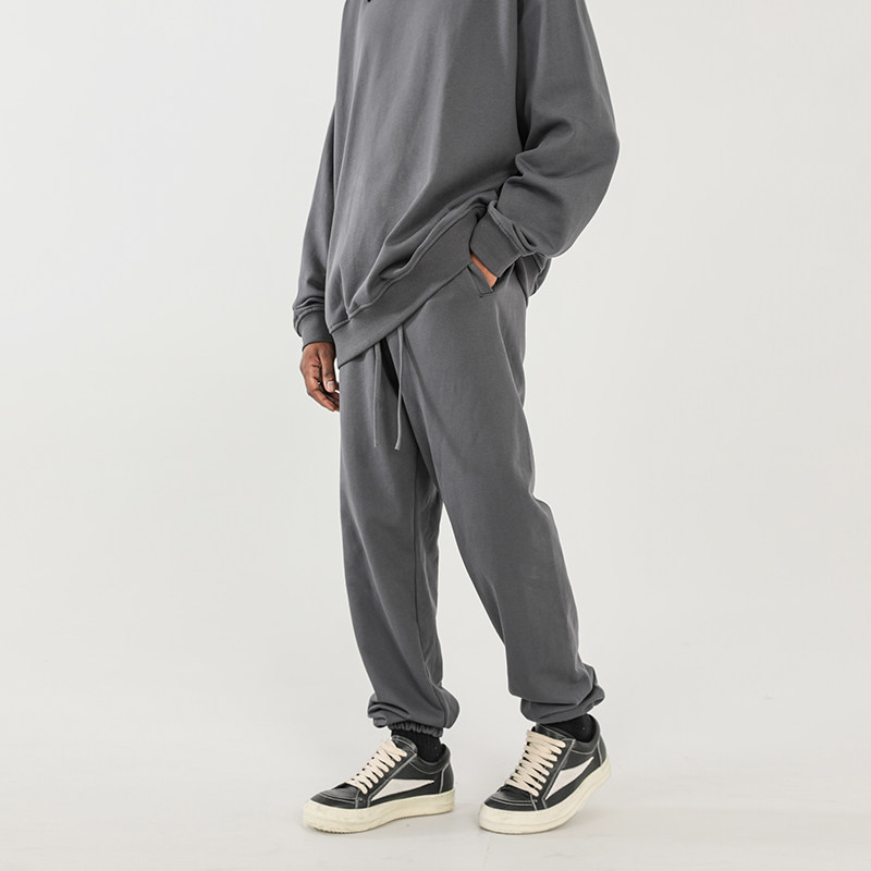 440G重磅纯色毛圈卫裤宽松束脚裤子男休闲裤潮牌高街KANYE运动裤,男装,休闲裤,淘宝优惠券,粉丝福利购,淘宝优惠卷