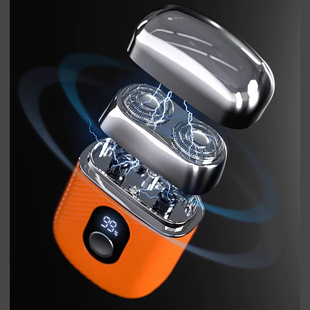 兰博基尼电动剃须刀自研磨弧面刀头合金胡须刀磁吸浮动刀头刮胡刀