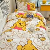 Дисней, мультяшный хлопковый комплект для школьников, покрывало для кровати, простыня, пододеяльник, одеяло, 3 предмета
