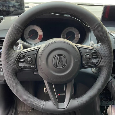 讴歌RDX/CDX方向盘套真皮ILX RLX MDX TLX把套手缝专用全包款内饰