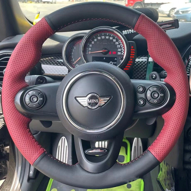 宝马mini方向盘套真皮Paceman Coupe Poadster把套手缝专用全包款