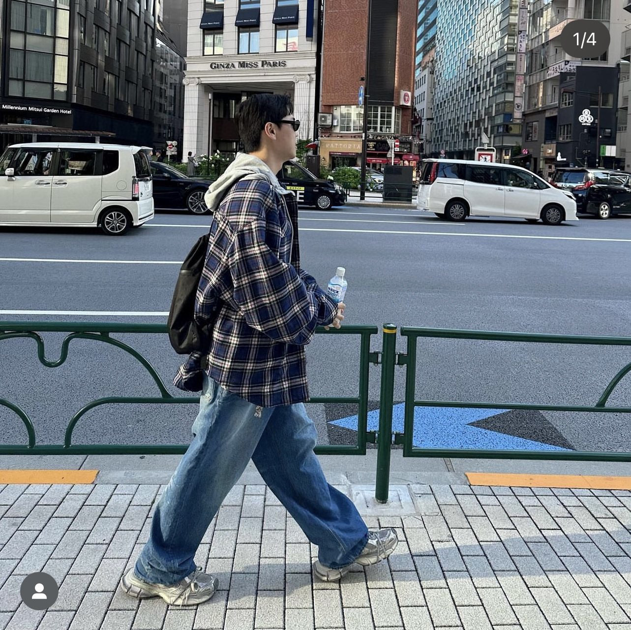 正确版Grailz港风磨毛格子衬衫高街复古PROECT G/R双面穿宽松外套