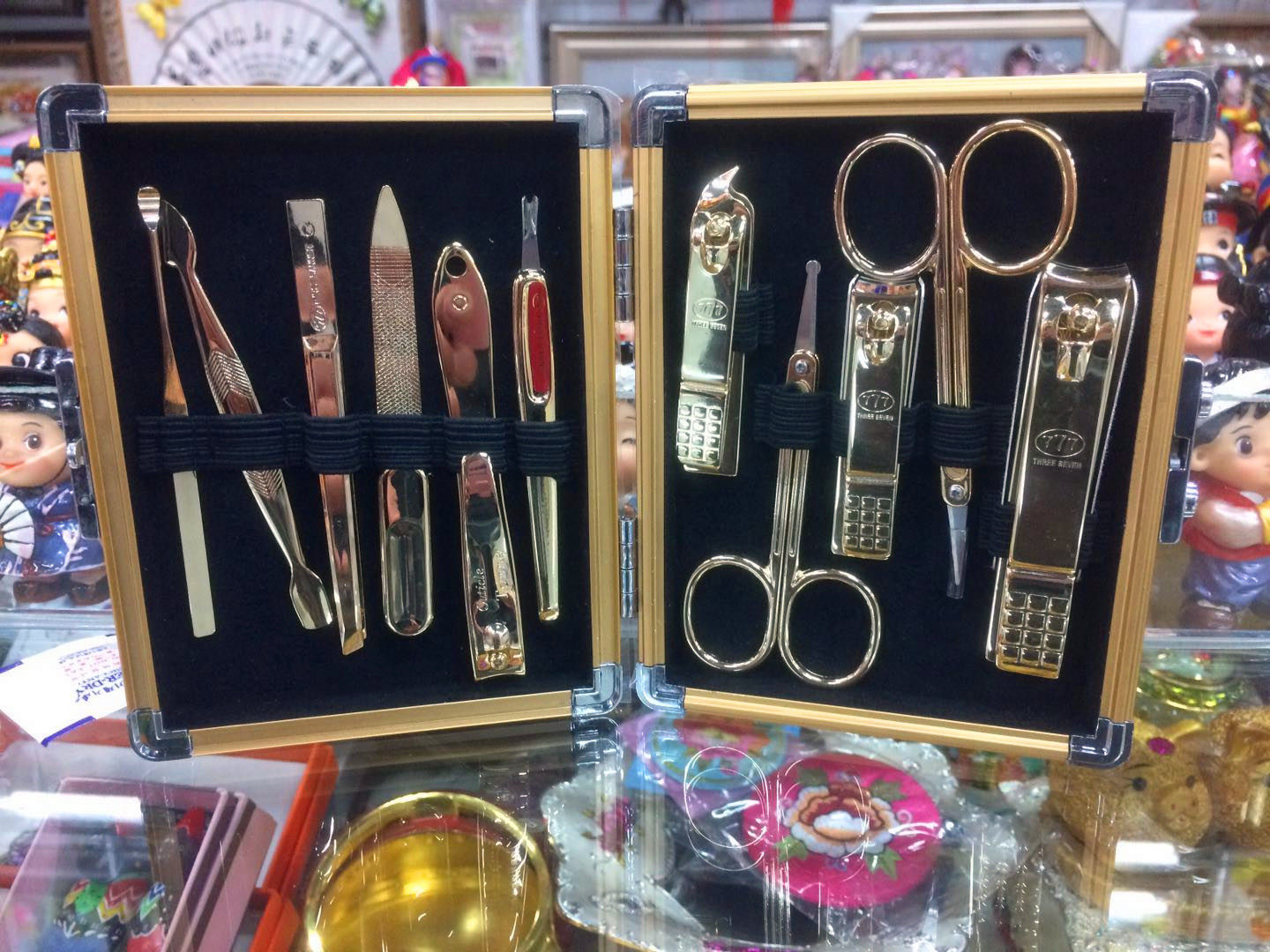 一盒包邮韩式777指甲刀套装延边旅游纪念礼品