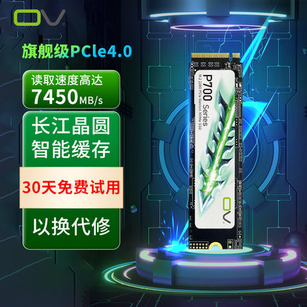 ov P700m2固态硬盘2T 1T PCIe4.0 M.2台式电脑PS5游戏笔记本SSD4T