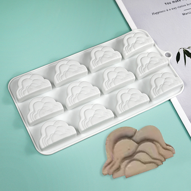 12连迷你祥云慕斯蛋糕硅胶模具
