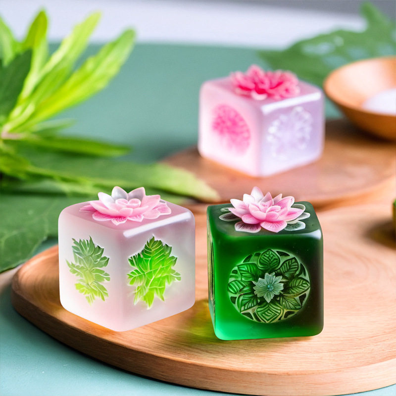 国潮糕点慕斯蛋糕硅胶模具DIY自制月饼绿豆糕点心果冻蜡烛硅胶磨