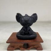 好记水晶黑曜石雕刻摆件各种卡通人物动物家居装 饰尺高寸5到7左右