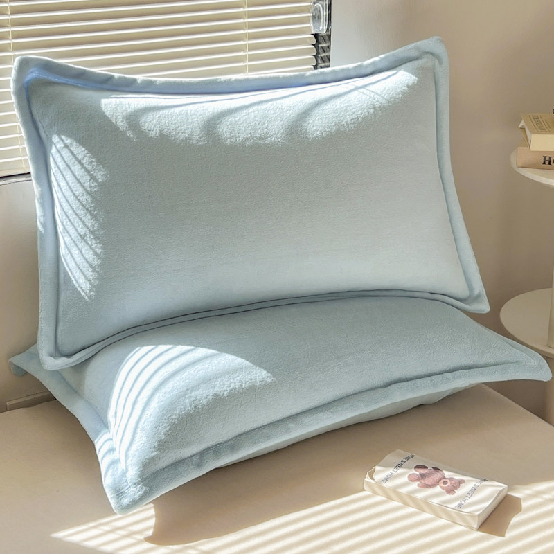 a类枕套牛奶绒一对装40x60加绒加厚法兰绒枕头套珊瑚绒成人枕芯套,床上用品,枕套,淘宝优惠券,粉丝福利购,淘宝优惠卷