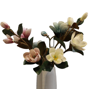 仿真花高枝木棉花束英雄花假花落地花瓶装饰花客厅餐厅长枝花艺