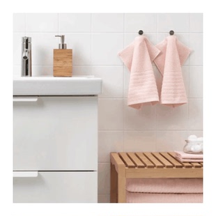 包邮IKEA宜家沃格逊纯棉毛巾方巾洗脸巾浴巾 小方巾30x30cm 4条装