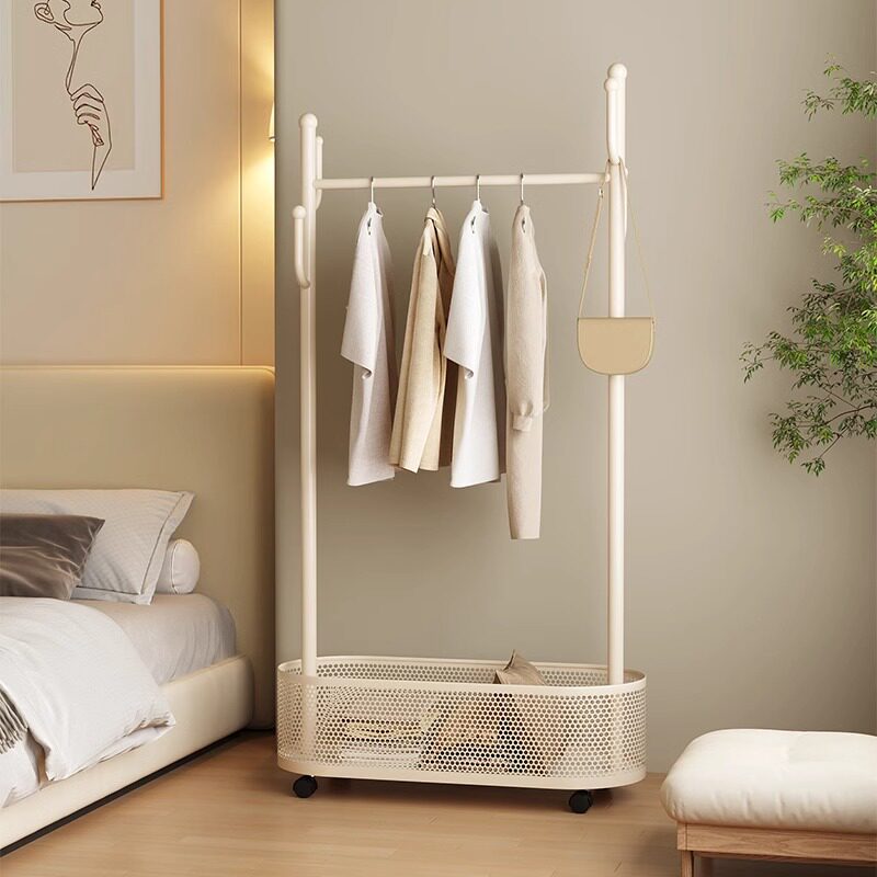 挂衣架落地卧室简易晾衣架子移动家用室内房间衣服衣帽架杆式小型