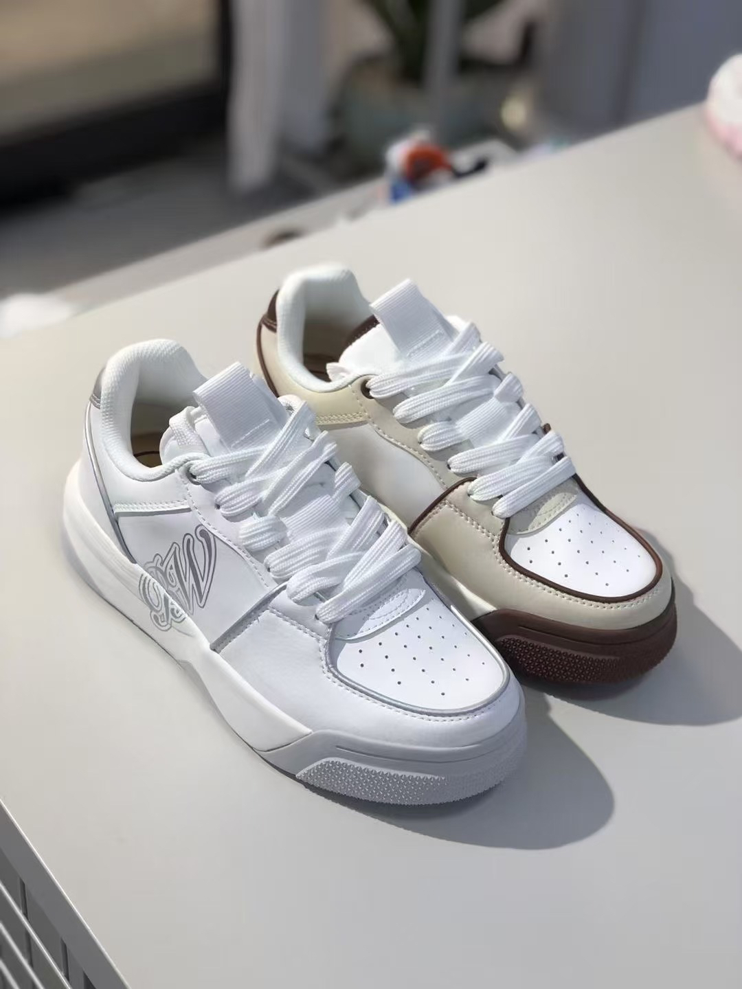 足行健【活力佳人】舒适百搭厚底时尚活力动感潮流拼接板鞋按摩鞋