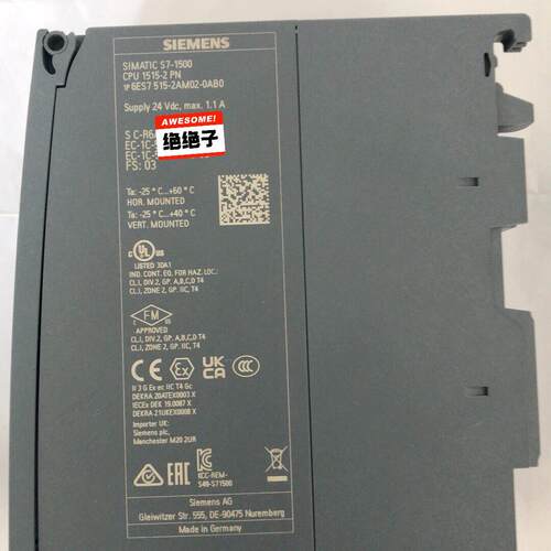 议价6ES7515-2AM02-0AB0 CPU工控模块 功能完好无破损维修