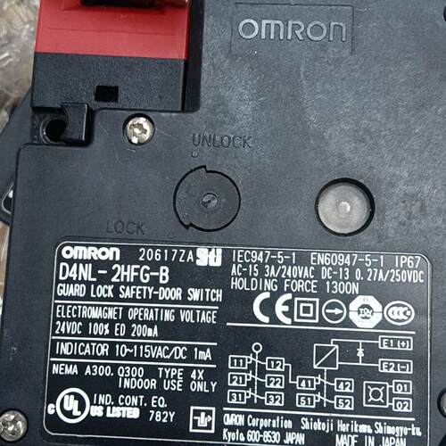 议价D4NL-2HFG-B 安全门开关 工业工控防护开关维修