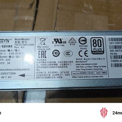 议价C9800-AC-750W-R 工业电源 750W 80PLUS白金电源供应器维修