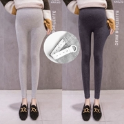 Bà bầu quần legging xuân hè hạ eo mặc hot mẹ xám đen thu đông và dạ dày nâng nữ chín điểm quần dài thủy triều - Phụ nữ mang thai quần / quần bụng