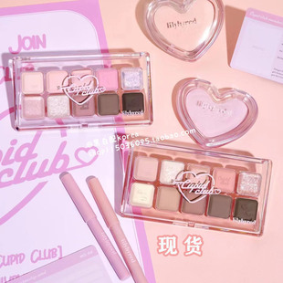 韩国LILYBYRED十色眼影盘新品04/05cupid club系列粉色珠光哑光
