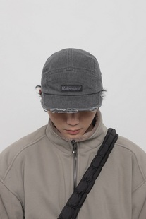 WORLDWIDE/美式复古街头字母棒球帽小众破洞做旧水洗遮阳帽子男女