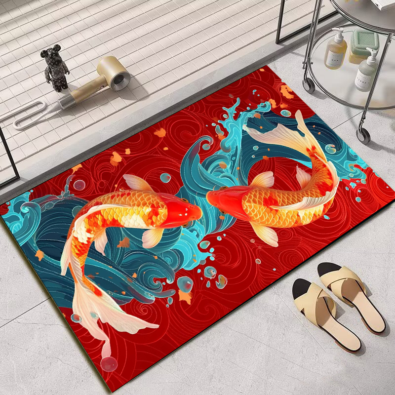 硅藻泥吸水地垫家用卫生间门口防滑垫浴室脚垫洗手间地垫