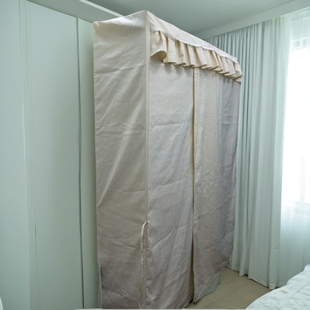 衣柜布套订做单卖鞋架外罩防晒帆布衣橱鞋柜货架防尘罩定做布艺
