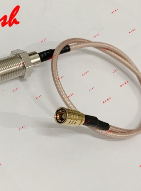 SMB 母转 F emale母 英制螺纹 RG316高温铁氟龙定制 跳线 连接线