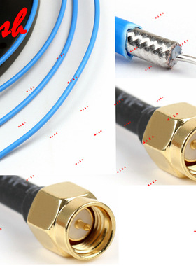 SMA-J公对SMA-J公内螺内针 RG402 14133半柔铁氟龙高温6G射频RF线