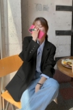 新款设计感西装外套119-8300-P115K168，女装西装，叁秋一裳