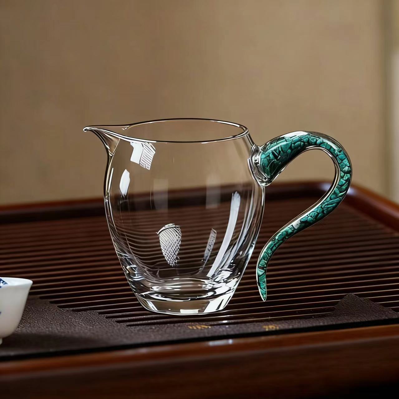 绿松石玻璃公道杯分茶器耐高温茶茶海