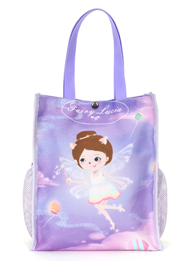 Cots小学生手提袋男女生补习袋手拎书袋卡通作业袋美术袋韩版卡通