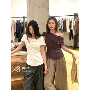 PRO 买手店 Roderic wong 天丝麻垂折领上衣 26春夏