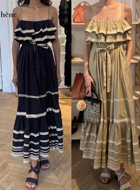 Ulla Johnson26春夏新款腰带长裙洋装小众女La Chene设计师品牌