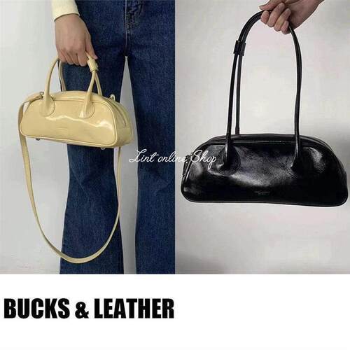 折扣 bucks & leather百搭亮面时尚法棍包腋下手提单肩包