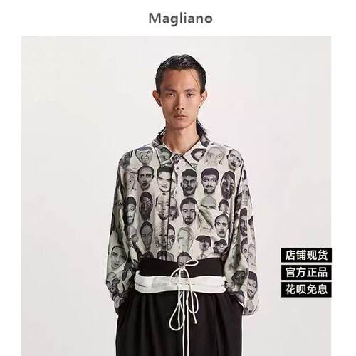 怪品味正品 Magliano 25春夏新品休闲时尚百搭复古短袖衬衫上衣
