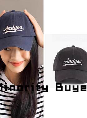 现货 买手店 Andyou 小众百搭软顶字母刺绣棒球帽小鸭舌帽遮阳帽