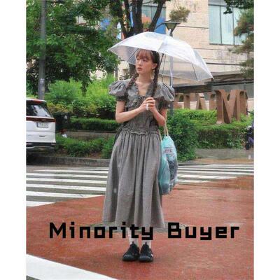 现货 买手店 FLETTA 小众通勤复古小方领淑女风长版收腰洋装