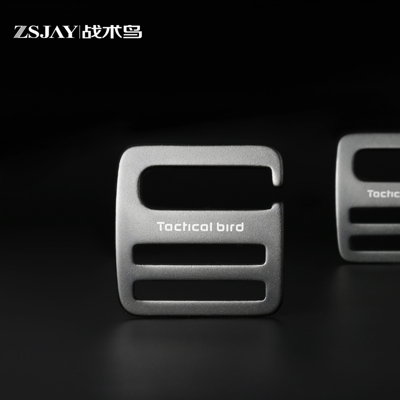 战术鸟藏宝图丨高端铝合金扣头超薄皮带挂钩挂扣尼龙腰带扣头