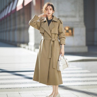 长期主义 MO超人气 客供進口品质功能料抗皱优雅飘逸系腰风衣外套